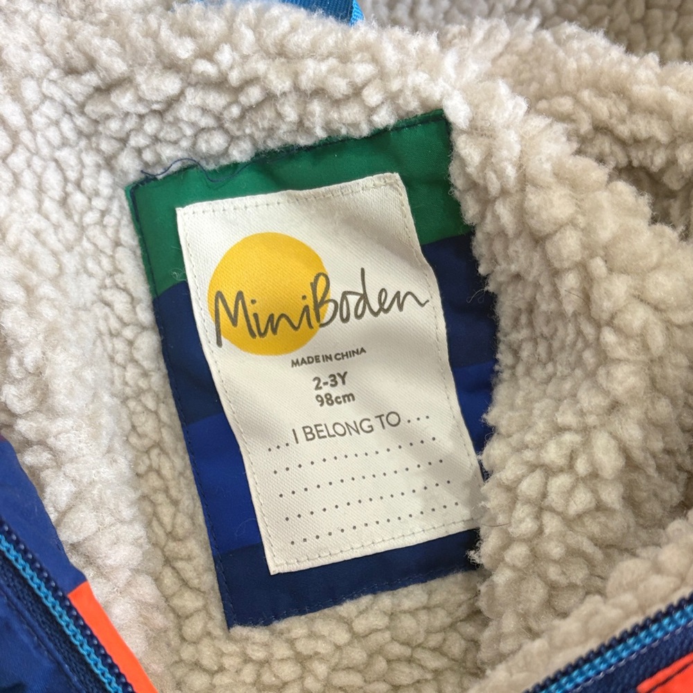 Mini Boden Cozy Sherpa Jacket Kids 2-3years great condition - Picture 2 of 4
